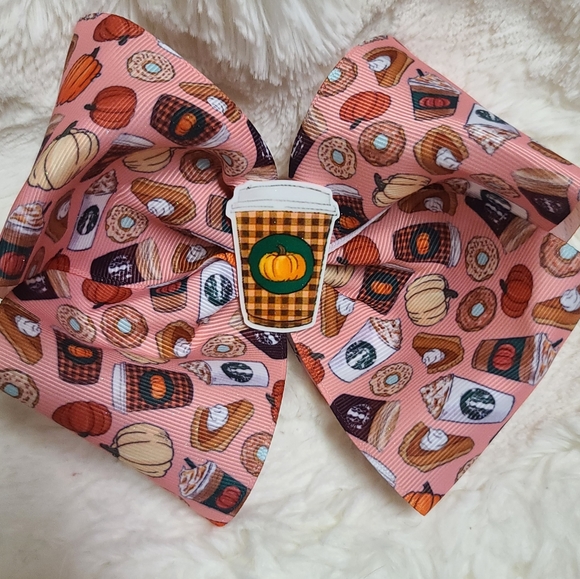 Other - Pumpkin spice jumbo hair bow